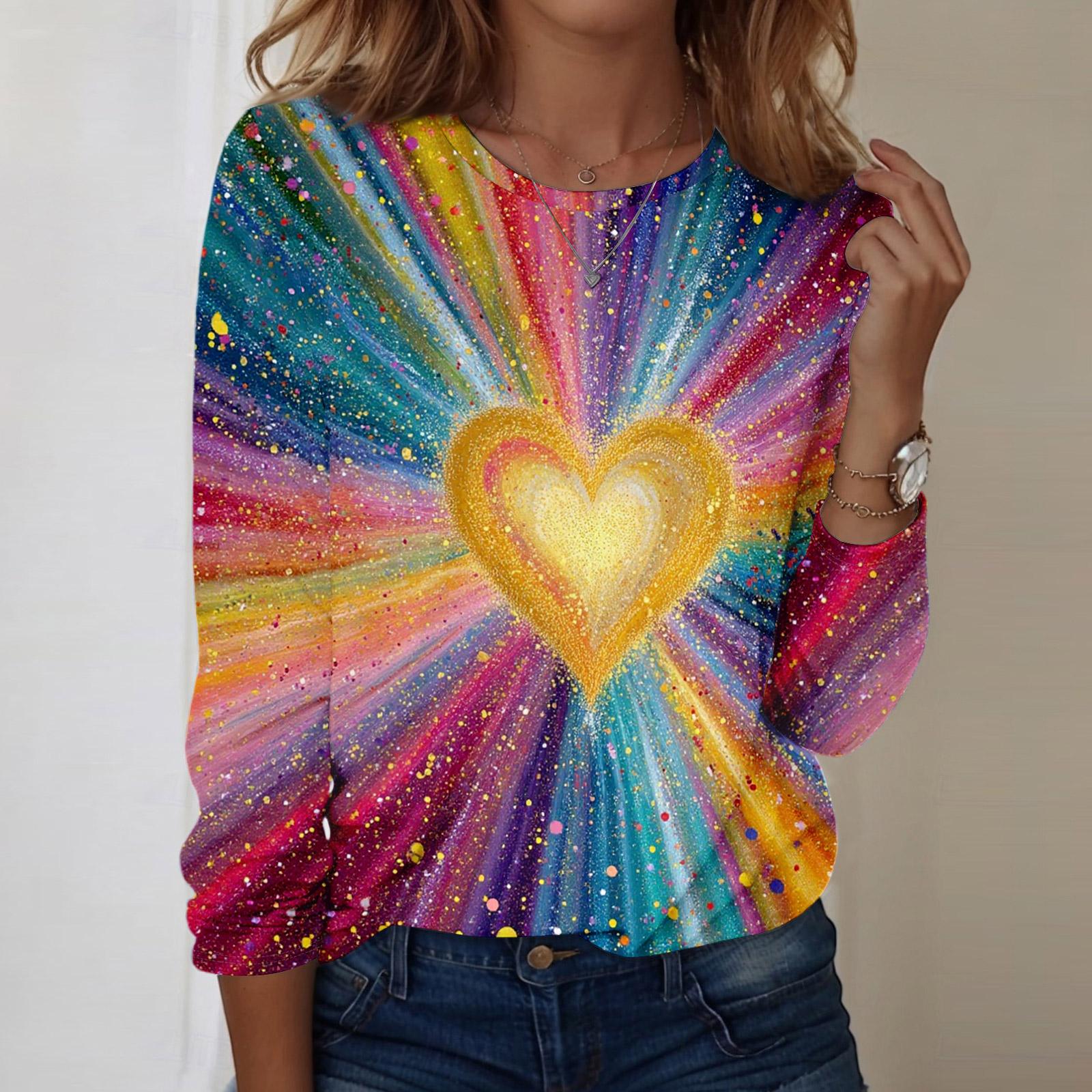 Women s casual long-sleeved Valentine s Day printed round neck top XXXL рожевий
Women s casual long-sleeved Valentine s Day printed round neck top XXXL рожевий