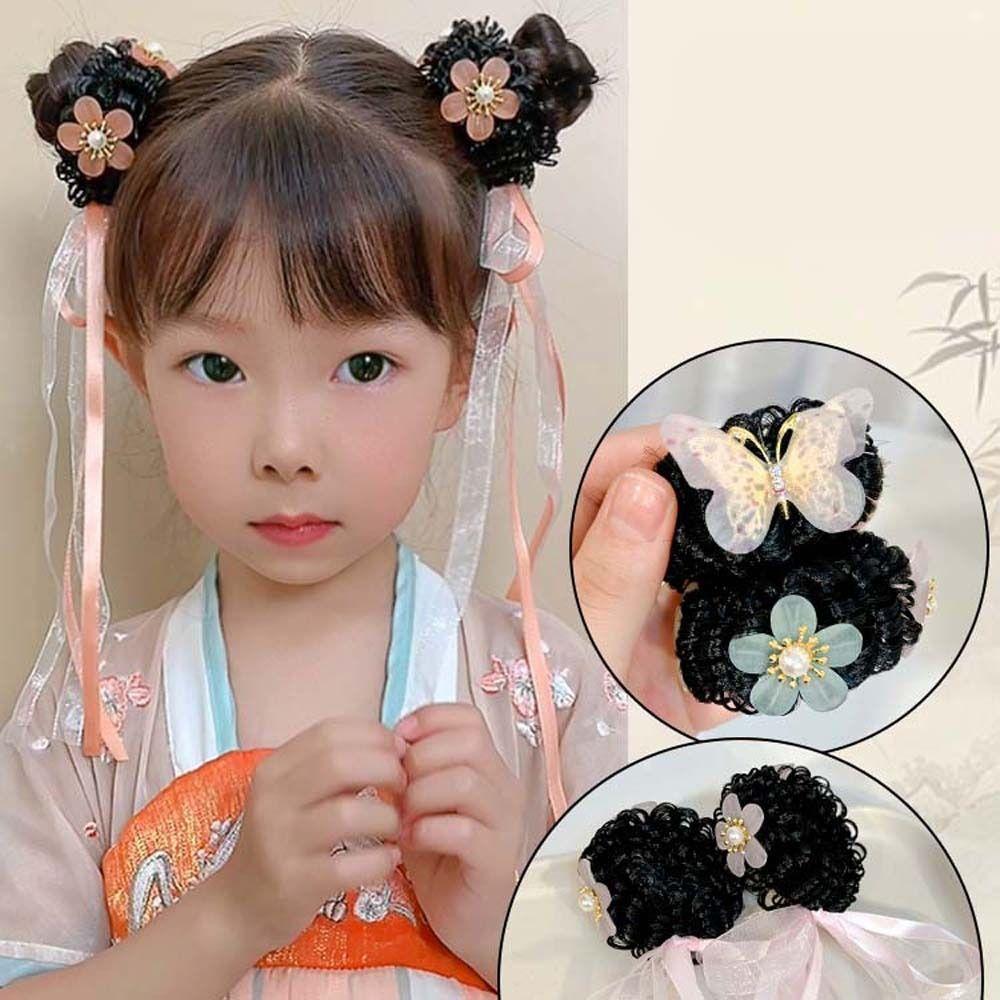1Pair Butterfly Wig Braid Hair Rope Flower Children Hair Ring Cute Ancient Style Scrunchines Party
1Pair Butterfly Wig Braid Hair Rope Flower Children Hair Ring Cute Ancient Style Scrunchines Party