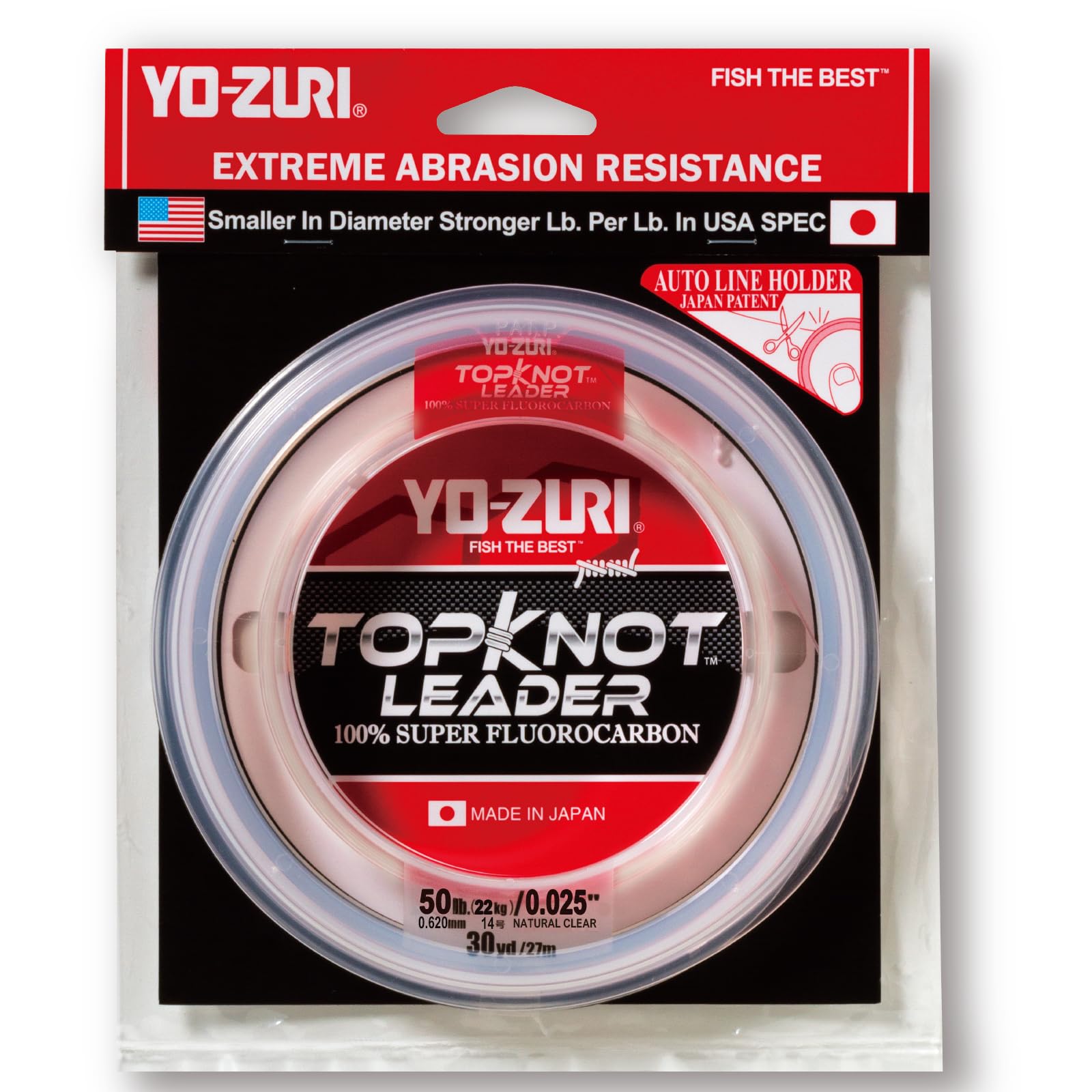Флюорокарбоновый Поводок Top Knot Leader 30 ярдов 50 фунтов Прозрачный YO-ZURI Цвет чистый
Флюорокарбоновый Поводок Top Knot Leader 30 ярдов 50 фунтов Прозрачный YO-ZURI Цвет чистый