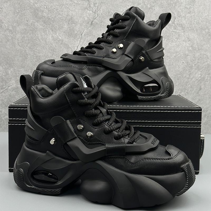 High top autumn breathable leisure thick sole inner height increase sports air cushion shock absorption Darth Vader Daddy tide shoes 39 чёрный
High top autumn breathable leisure thick sole inner height increase sports air cushion shock absorption Darth Vader Daddy tide shoes 39 чёрный
