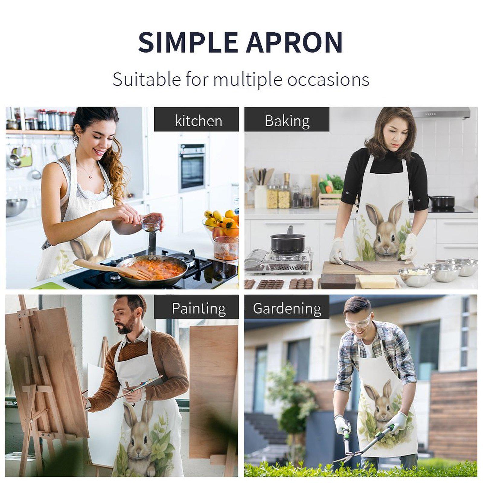 Custom Cute Rabbit Print Polyester Kitchen Apron 70x80 cm
Custom Cute Rabbit Print Polyester Kitchen Apron 70x80 cm