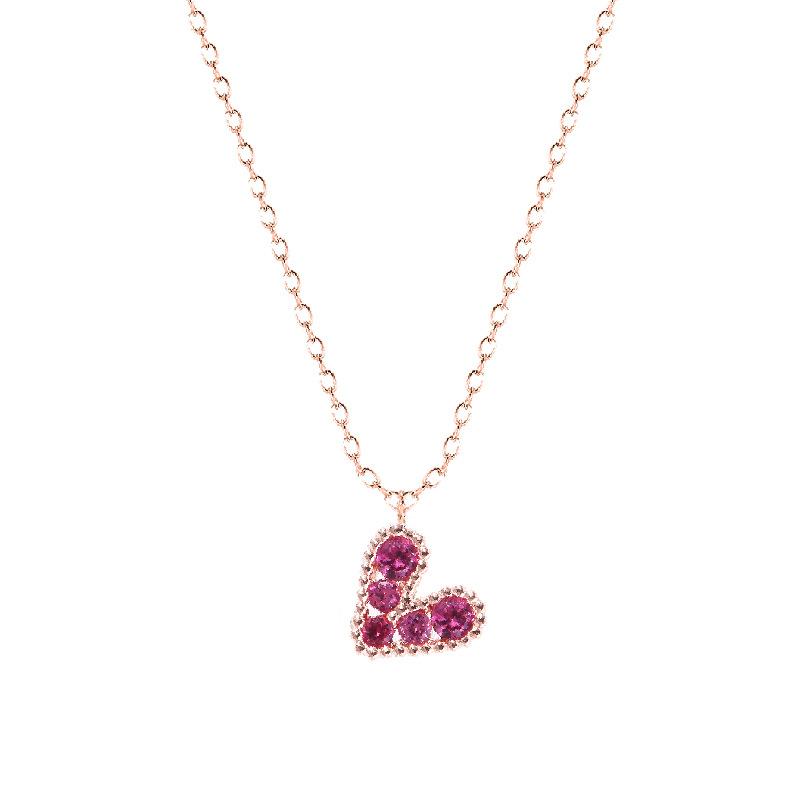Fashion Rose Red Love Heart Pendant Necklaces for Women Female Rose Gold Plated Chain Necklace Ocean Beach Collar
Fashion Rose Red Love Heart Pendant Necklaces for Women Female Rose Gold Plated Chain Necklace Ocean Beach Collar