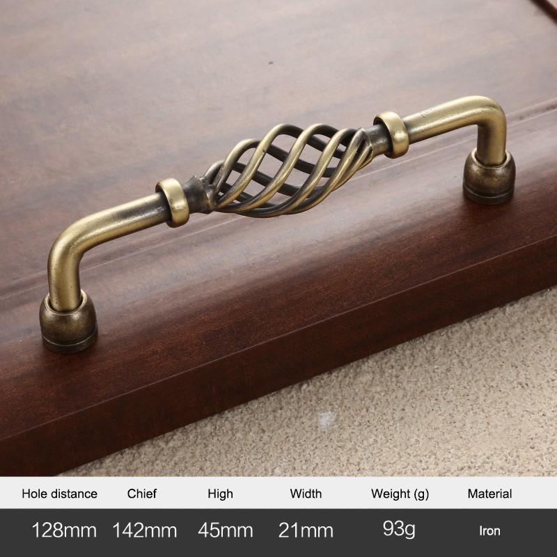 22mm Screw Iron Cabinet Handles Vintage Hollow Out Birdcage Handles Drawer Knobs Wardrobe Door Puller 6098-128 Bronze
22mm Screw Iron Cabinet Handles Vintage Hollow Out Birdcage Handles Drawer Knobs Wardrobe Door Puller 6098-128 Bronze
