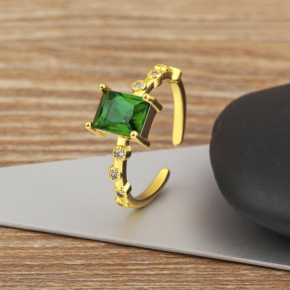 Nidin Classic New Design Inlaid Zircon Open Rings 3 Colors For Women Female Daily Jewelry Party Wholesale Accessories Gifts зелений
Nidin Classic New Design Inlaid Zircon Open Rings 3 Colors For Women Female Daily Jewelry Party Wholesale Accessories Gifts зелений