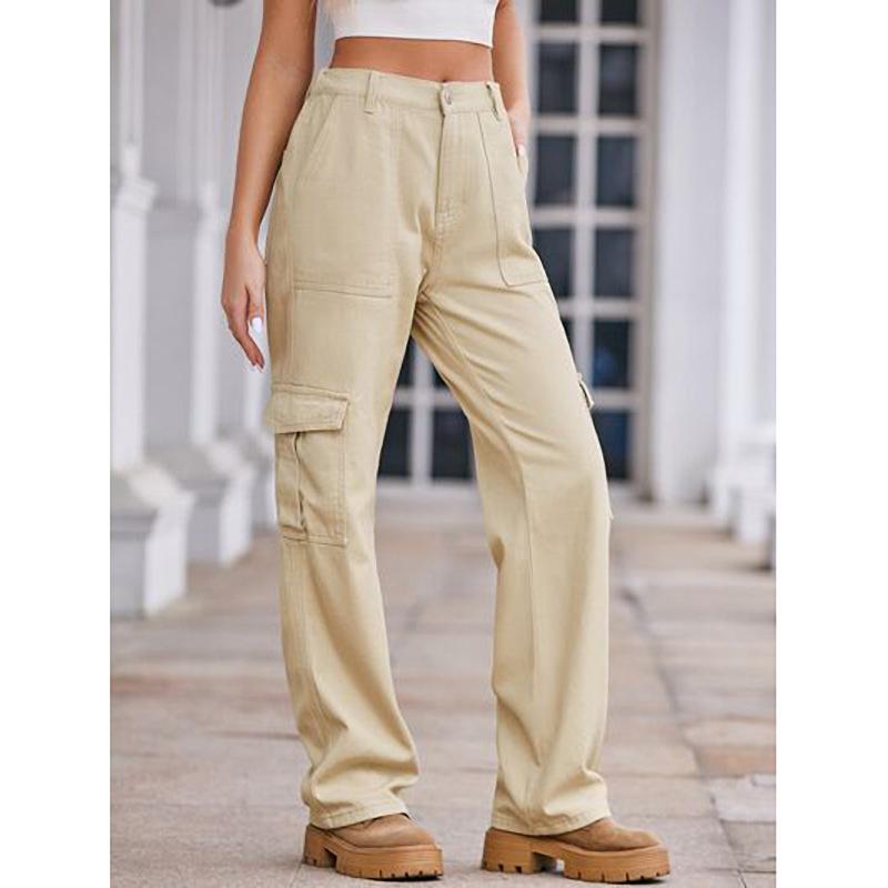 Retro multi-pocket tooling casual pants for women s spring and autumn new loose and thin trend wide-leg trousers XL хакі
Retro multi-pocket tooling casual pants for women s spring and autumn new loose and thin trend wide-leg trousers XL хакі