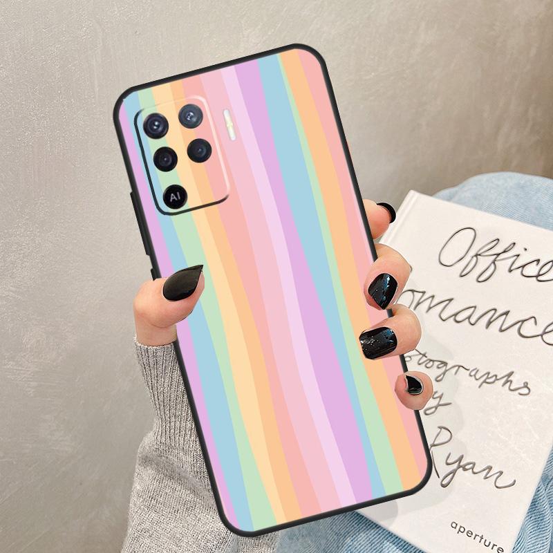 Colorful Rainbow Stripe Case For OPPO A57s A54 A74 A94 A53 A31 A5 A9 A15 A16 A17 A77 A76 A96 A52 A72 A91 A93 Cover OPPO A91
Colorful Rainbow Stripe Case For OPPO A57s A54 A74 A94 A53 A31 A5 A9 A15 A16 A17 A77 A76 A96 A52 A72 A91 A93 Cover OPPO A91