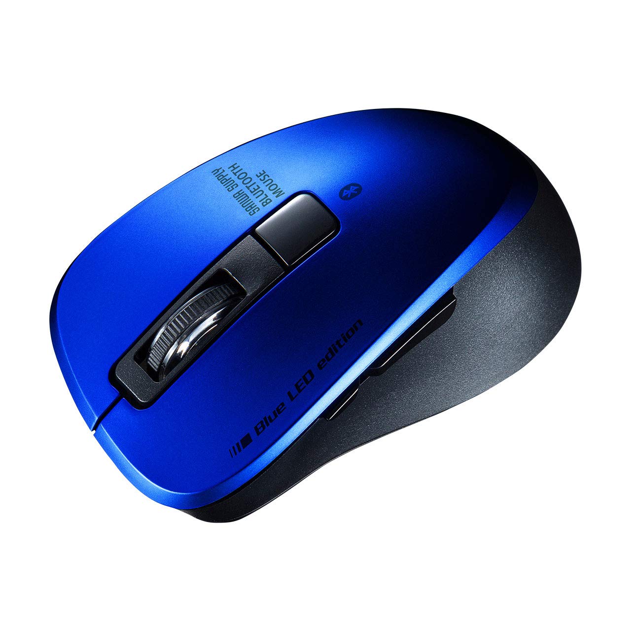 Sanwa Supply Bluetooth Blue 5 2400dpi 5.0 Mouse, Quiet, LED, Buttons, (3-Level Switching), Compact, Blue, MA-BTBL155BL синій
Sanwa Supply Bluetooth Blue 5 2400dpi 5.0 Mouse, Quiet, LED, Buttons, (3-Level Switching), Compact, Blue, MA-BTBL155BL синій