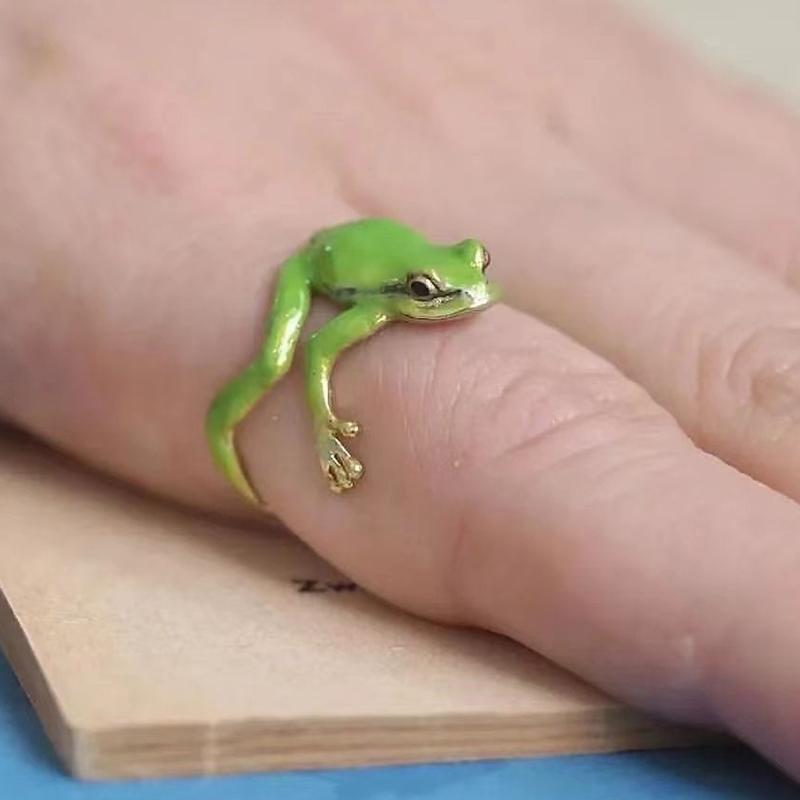 1/3pcs Women Funny Cool Adjustable Tree Frog Jewelry Open Frogs Shaped Ring Weird Green Ring 1pc зелёный
1/3pcs Women Funny Cool Adjustable Tree Frog Jewelry Open Frogs Shaped Ring Weird Green Ring 1pc зелёный
