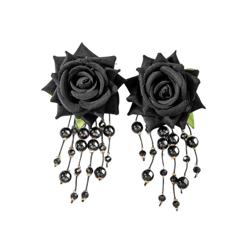 Bohemian Style Flower Earrings Temperament Drop Earrings Trendy Faux Rose Earrings Girls чорний
Bohemian Style Flower Earrings Temperament Drop Earrings Trendy Faux Rose Earrings Girls чорний