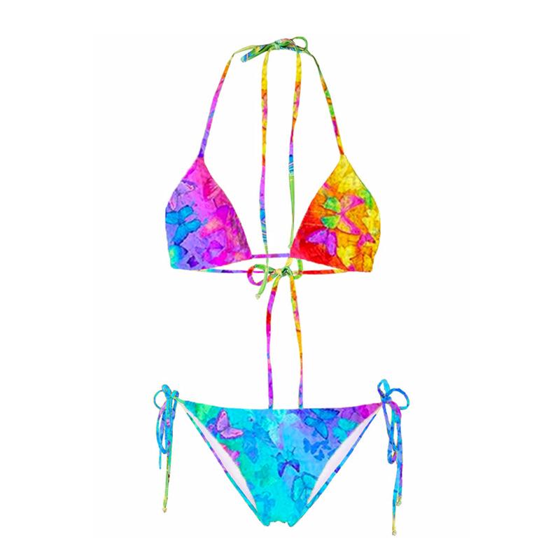 European-American Halter Tie-Up Print Bikini: Sexy Triangle Cup Two-Piece Swimsuit for Women (23037547) Medium ціан
European-American Halter Tie-Up Print Bikini: Sexy Triangle Cup Two-Piece Swimsuit for Women (23037547) Medium ціан
