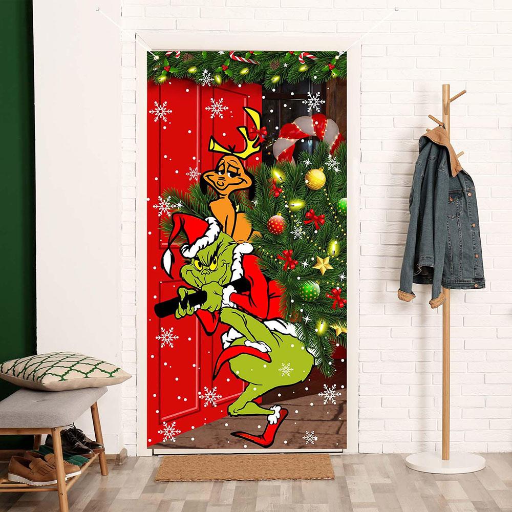 New Merry Christmas Grinch Xmas Door Cover Decorations Banner Grinch Green Backdrop
New Merry Christmas Grinch Xmas Door Cover Decorations Banner Grinch Green Backdrop