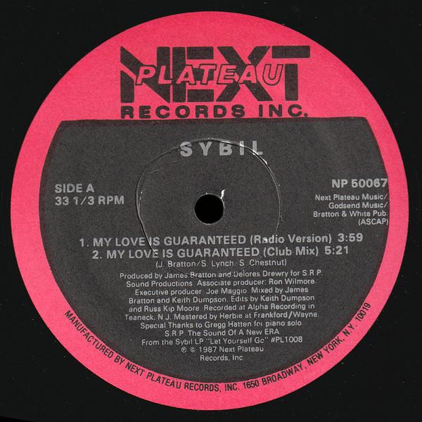 12inch Record SYBIL - My Love Is Guaranteed NP50067 Next Plateau Re 1987 US Dance & Electronica Used
12inch Record SYBIL - My Love Is Guaranteed NP50067 Next Plateau Re 1987 US Dance & Electronica Used