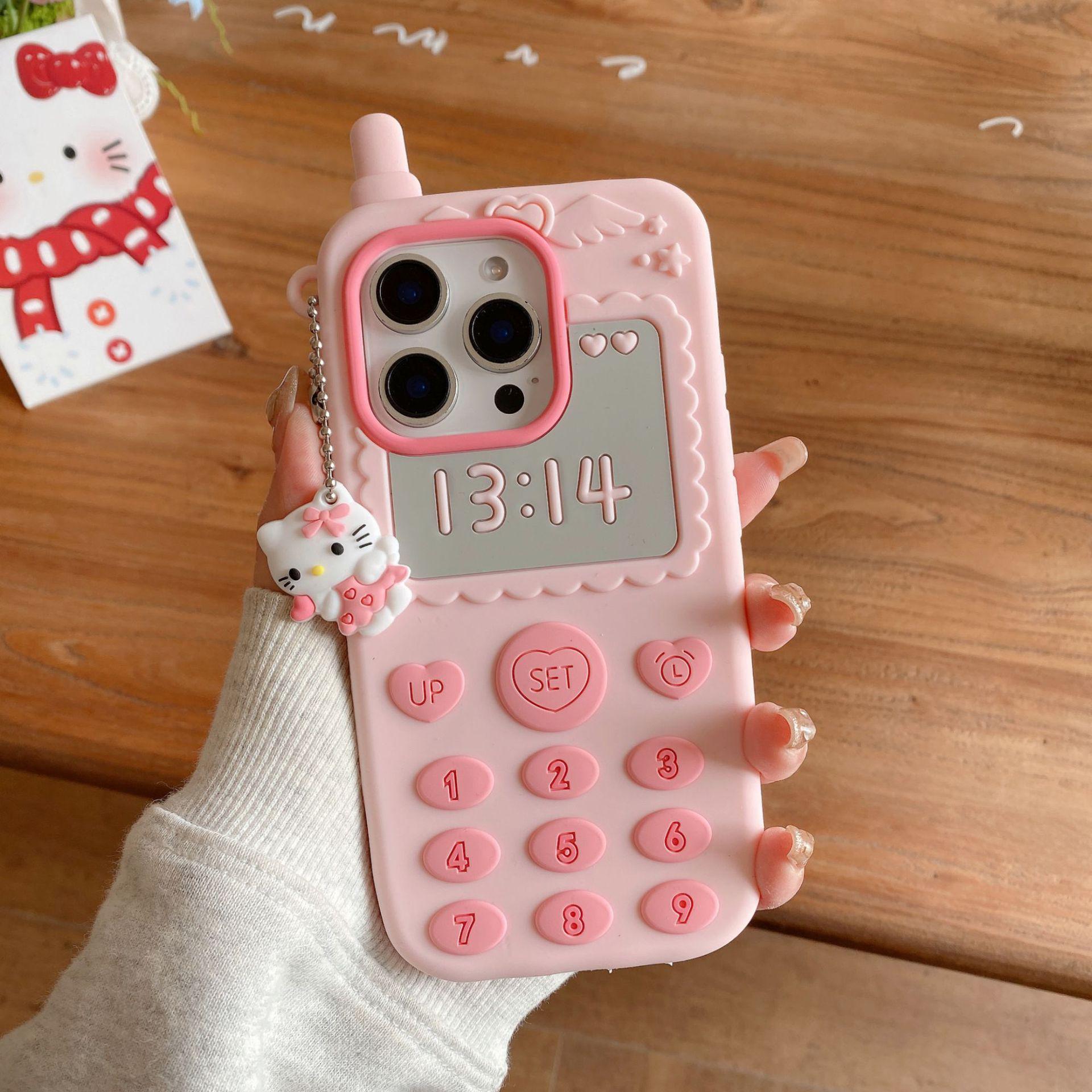 Pink KT Cat Pendant iPhone Case for Models 13-17, 14/15 Pro Max iPhone 16 Pro
Pink KT Cat Pendant iPhone Case for Models 13-17, 14/15 Pro Max iPhone 16 Pro