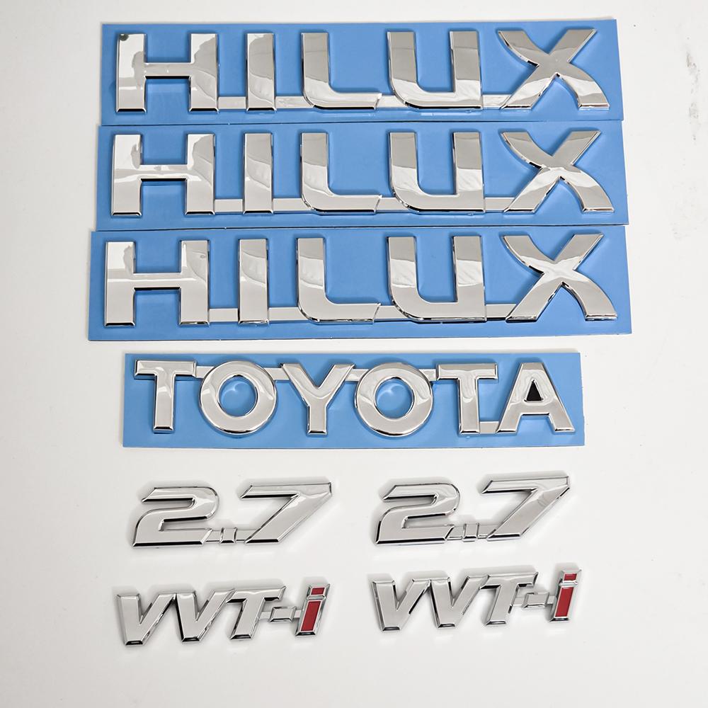 3D Glossy Black Hilux 2.7 VVT-i Letter Emblem Badge Sticker Set for Toyota Hilux 2004-2025 Rear Trunk Exterior Replacement
3D Glossy Black Hilux 2.7 VVT-i Letter Emblem Badge Sticker Set for Toyota Hilux 2004-2025 Rear Trunk Exterior Replacement