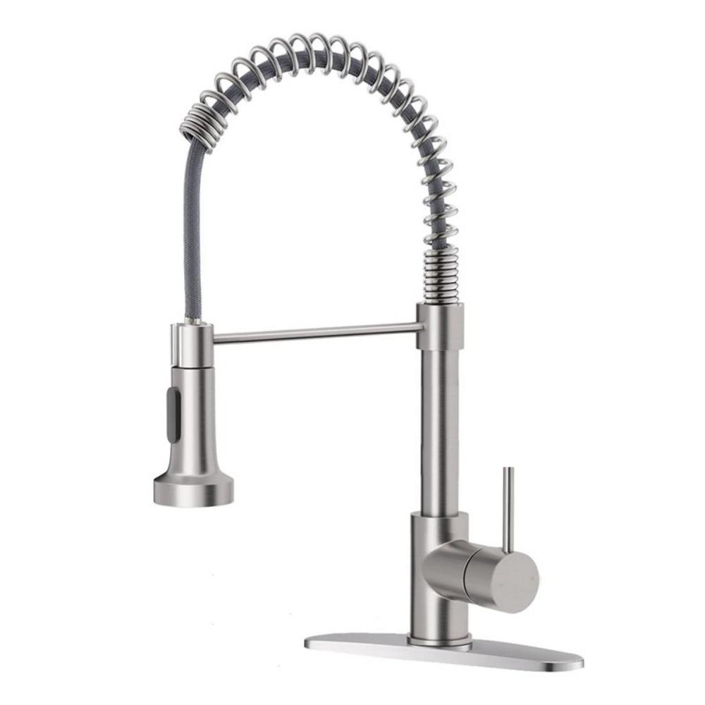 Kitchen Sink Faucet One Handle Spring Hot and Cold Water Tap Deck Mounted Bathroom Kitchen 360 Degree Rotation Sink Faucets G9/16
Kitchen Sink Faucet One Handle Spring Hot and Cold Water Tap Deck Mounted Bathroom Kitchen 360 Degree Rotation Sink Faucets G9/16