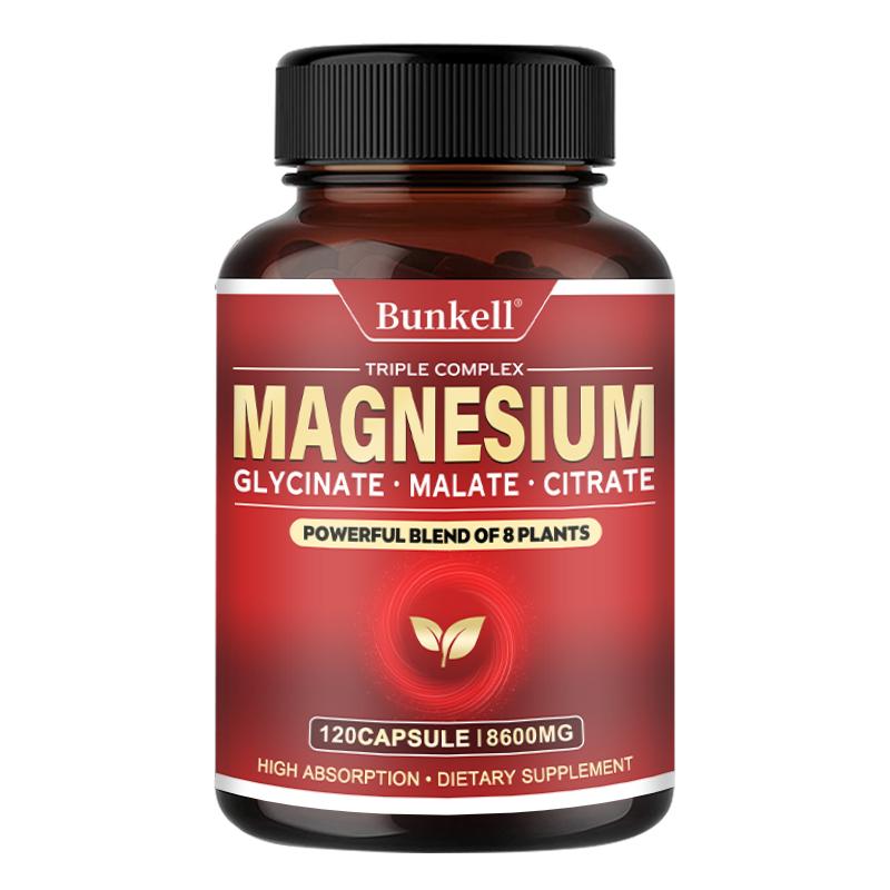 Magnesium Glycinate, Malate, Citrate Dietary Supplement, 120 Capsules Per Bottle 120 Capsules
Magnesium Glycinate, Malate, Citrate Dietary Supplement, 120 Capsules Per Bottle 120 Capsules