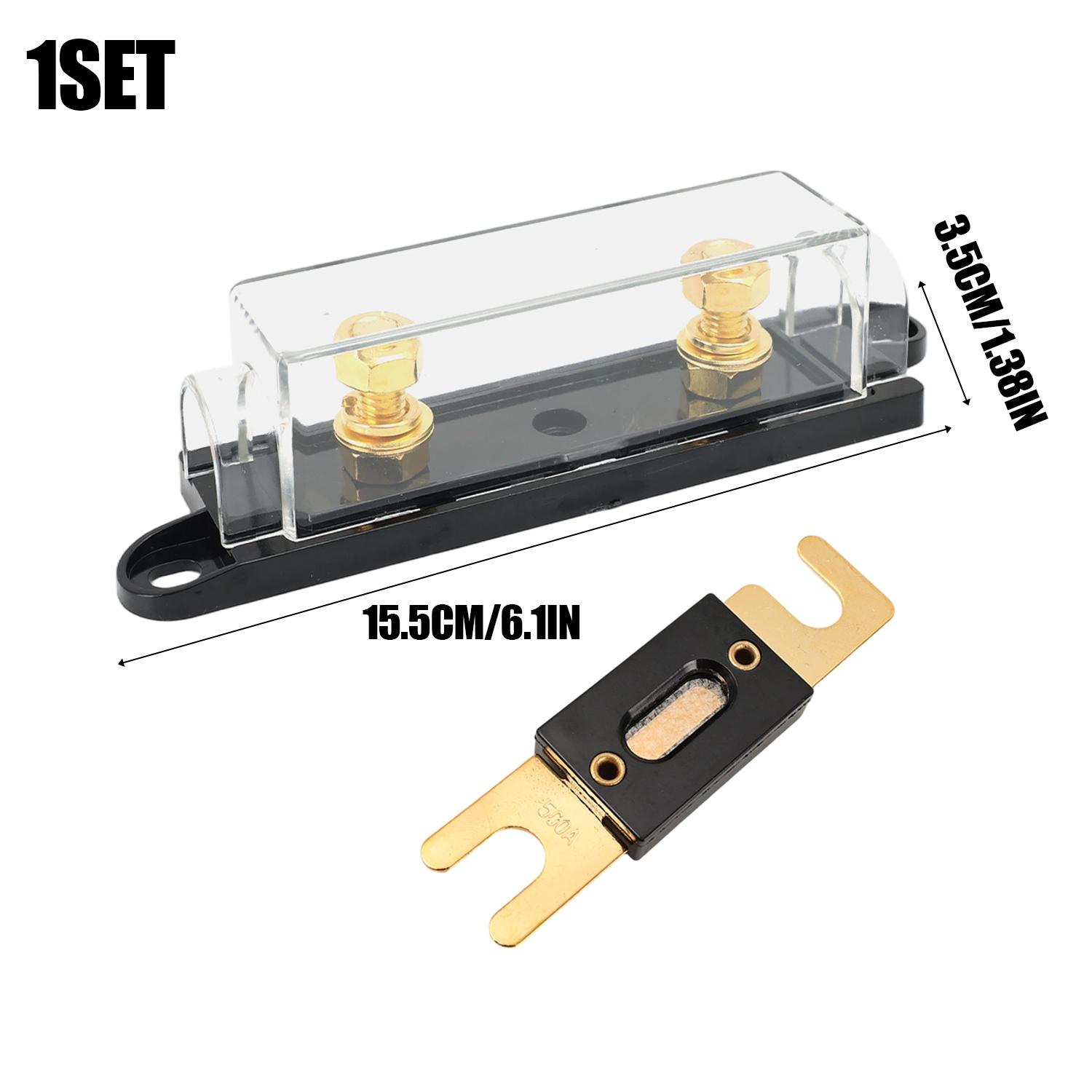 Large Flat Insert Car Fuse Base Bolt-on Auto Fuse Holders Fusible Link with Fuses 60A 100A 150A 200A 300A 500A Fuses AMP
Large Flat Insert Car Fuse Base Bolt-on Auto Fuse Holders Fusible Link with Fuses 60A 100A 150A 200A 300A 500A Fuses AMP