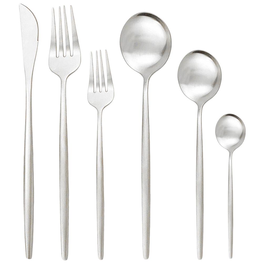24/36Pcs Dinnerware Set Knife Fork Spoon Flatware Stainless Steel Tableware Set Dessert Silverware Matte Kitchen Cutlery Set 24Pcs
24/36Pcs Dinnerware Set Knife Fork Spoon Flatware Stainless Steel Tableware Set Dessert Silverware Matte Kitchen Cutlery Set 24Pcs