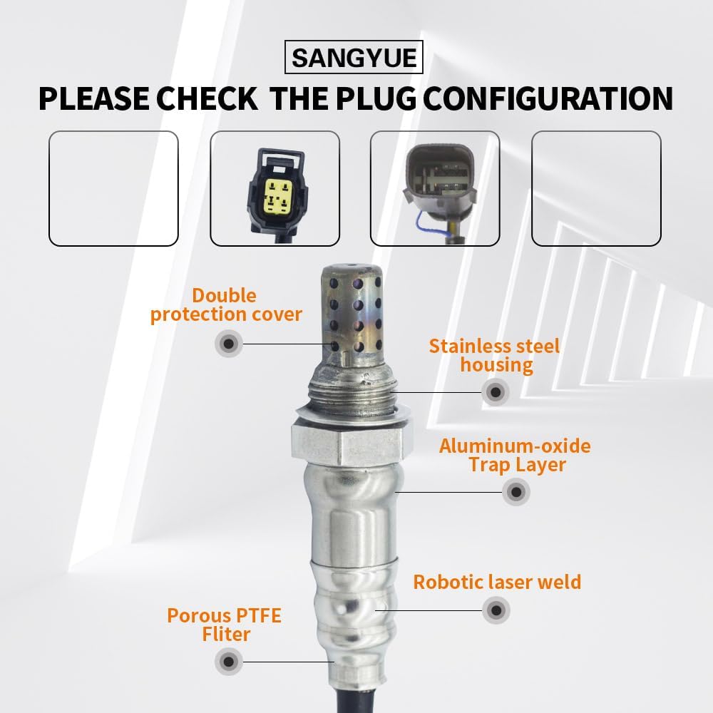 2PCS Oxygen O2 Sensor (Only fit 2.4L) for 2015-2020 Jeep Renegade Ram Promaster City 2.4L; 2014-2019 Cherokee 2.4L; 2018-2020 Compass 2.4L; 2015-2017
2PCS Oxygen O2 Sensor (Only fit 2.4L) for 2015-2020 Jeep Renegade Ram Promaster City 2.4L; 2014-2019 Cherokee 2.4L; 2018-2020 Compass 2.4L; 2015-2017
