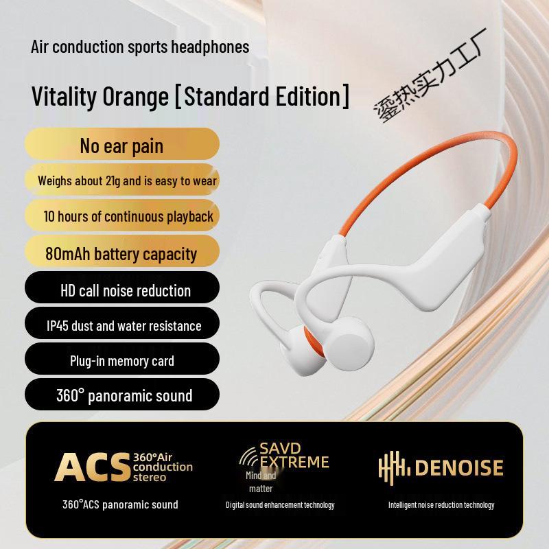 Waterproof Wireless Bone Conduction Neckband Earphones for Running & Cycling
Waterproof Wireless Bone Conduction Neckband Earphones for Running & Cycling