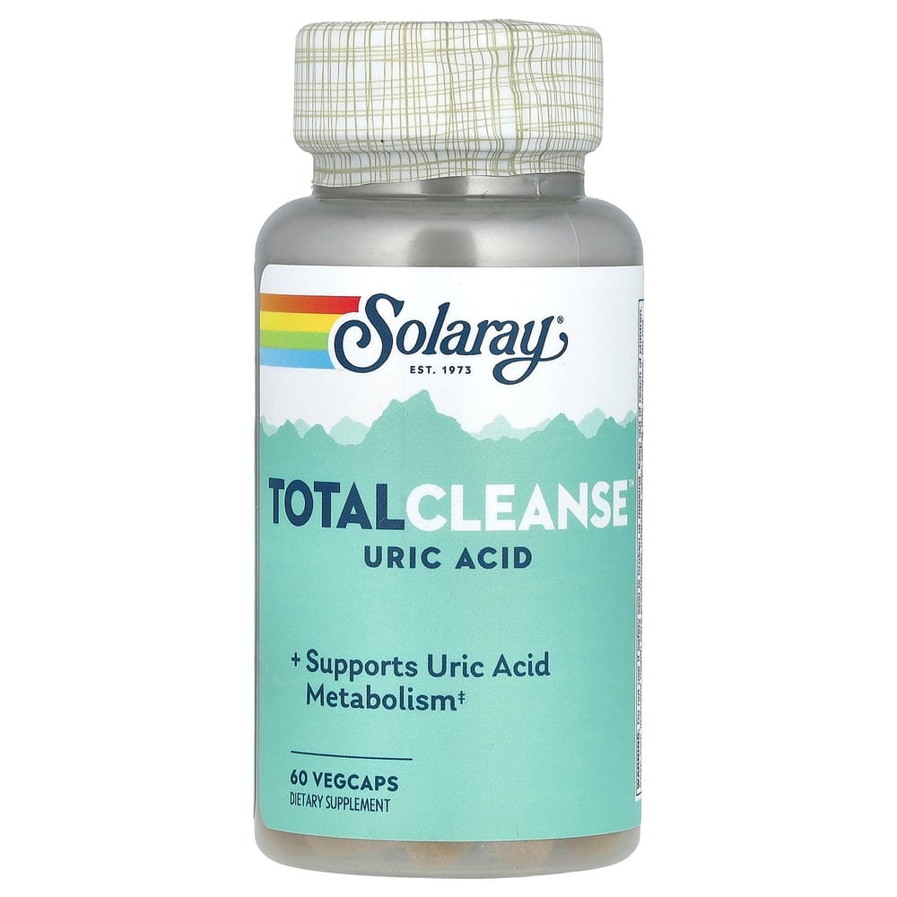 Solaray Total Cleanse Uric Acid Veggie Capsules, 60 Count 60 pcs - 1 ea
Solaray Total Cleanse Uric Acid Veggie Capsules, 60 Count 60 pcs - 1 ea