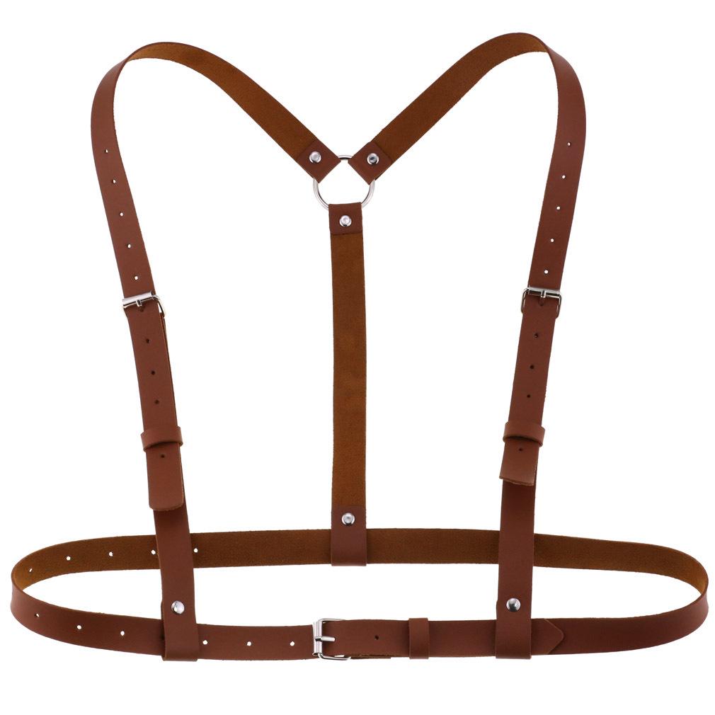 Leather Punk Corset Waist Cincher and Chest Strap Fashionable Body Shaper Belt
Leather Punk Corset Waist Cincher and Chest Strap Fashionable Body Shaper Belt