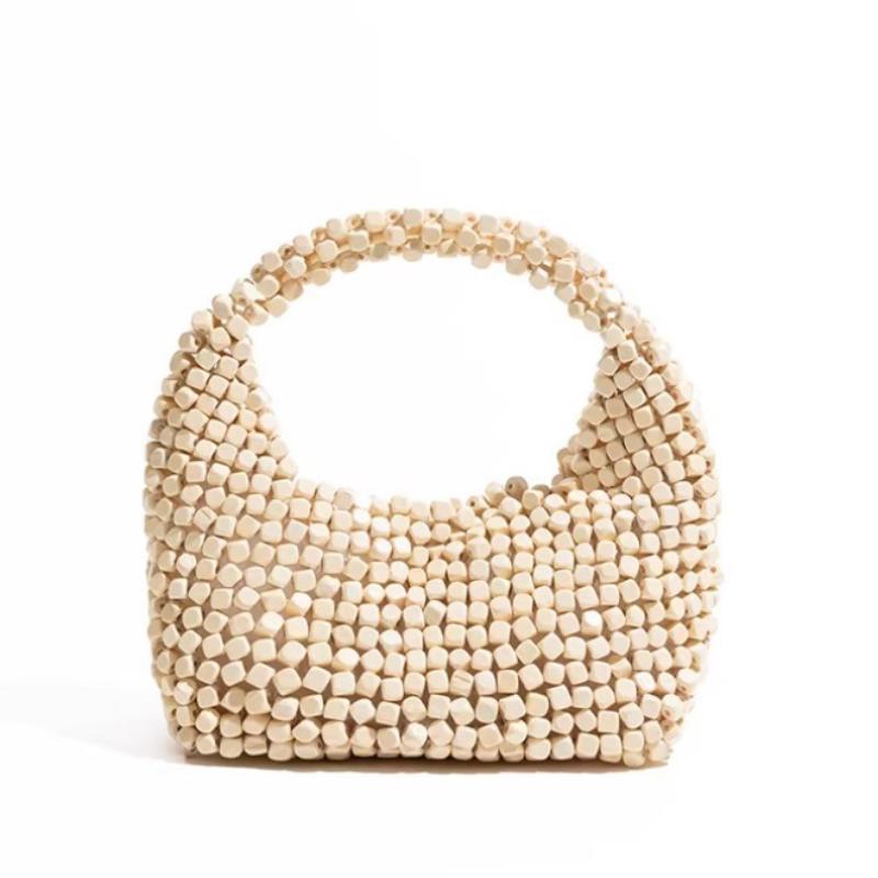 Wooden Beaded Woven Dumpling Bag Women Summer Handmade Crossbody Bag Casual Beach Shoulder Bag Minimalist Design Travel Handbag
Wooden Beaded Woven Dumpling Bag Women Summer Handmade Crossbody Bag Casual Beach Shoulder Bag Minimalist Design Travel Handbag