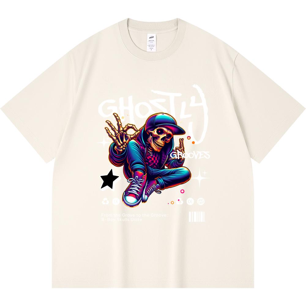 230GSM 100% Cotton T-Shirt Ghostly Grooves Print Tees Funny Harajuku Style Combed Cotton Tshirt XS абрикосовый
230GSM 100% Cotton T-Shirt Ghostly Grooves Print Tees Funny Harajuku Style Combed Cotton Tshirt XS абрикосовый