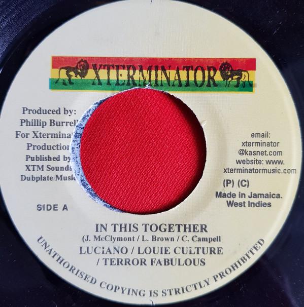 7inch Record LUCIANO / LOUIE CULTURE / TERROR FA - In This Together NONE Xterminator 2001 Jamaica Reggae, Ska & Dub Used
7inch Record LUCIANO / LOUIE CULTURE / TERROR FA - In This Together NONE Xterminator 2001 Jamaica Reggae, Ska & Dub Used