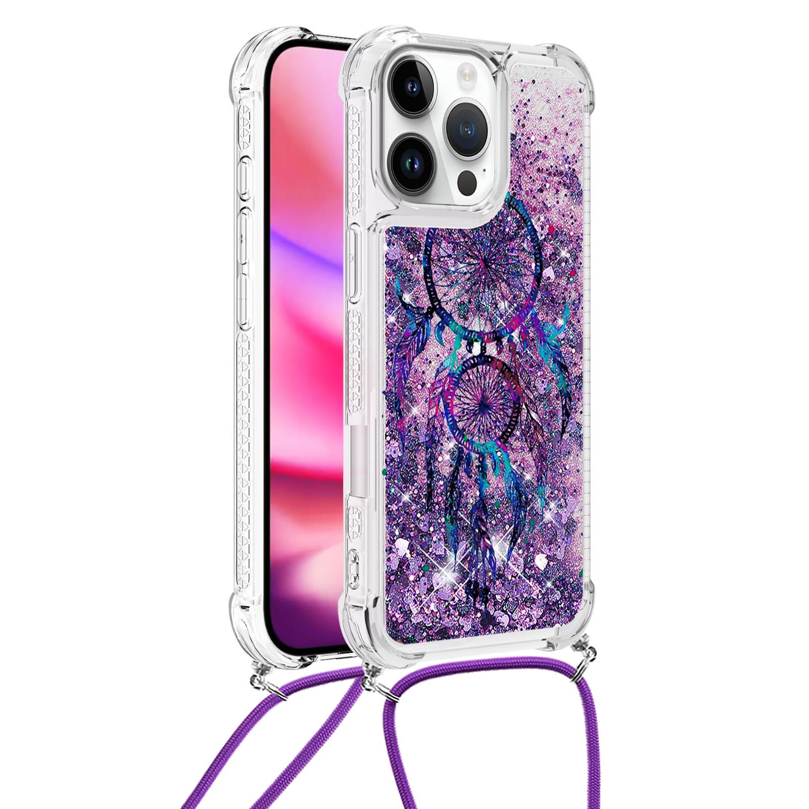 For iPhone 16 Pro Max TPU Case with Lanyard Quicksand Pattern Print Phone Cover Wind Chimes
For iPhone 16 Pro Max TPU Case with Lanyard Quicksand Pattern Print Phone Cover Wind Chimes