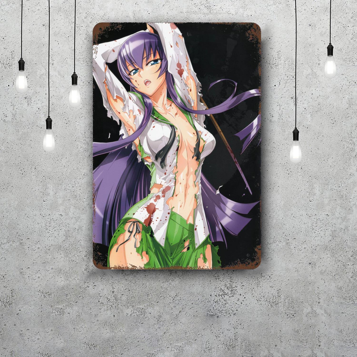 saeko busujima anime Tin Sign Home Decor Wall Decor Art Wall Mural Room Decoration Decor Retro Metal Sign Plate Bar Posters 20x30cm(7.8x11.8inch)
saeko busujima anime Tin Sign Home Decor Wall Decor Art Wall Mural Room Decoration Decor Retro Metal Sign Plate Bar Posters 20x30cm(7.8x11.8inch)