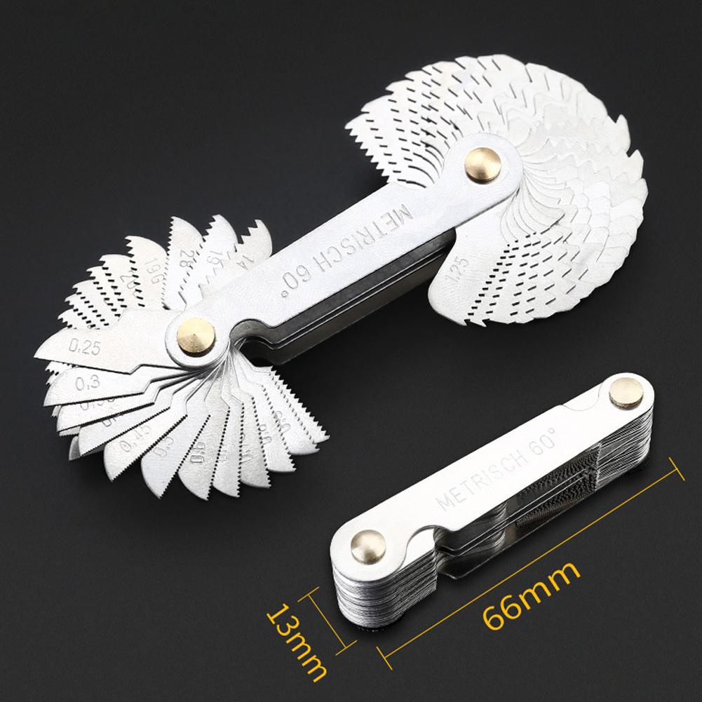 Measuring Tool Set for Thread Pitch Identification with 58Pcs Metric and 51Pcs US SAE Gauges Made of Stainless Steel China Mainland
Measuring Tool Set for Thread Pitch Identification with 58Pcs Metric and 51Pcs US SAE Gauges Made of Stainless Steel China Mainland