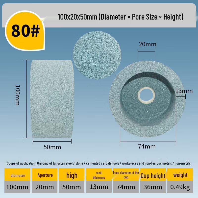 Green Silicon Carbide & White Alumina Cup Grinding Wheel
Green Silicon Carbide & White Alumina Cup Grinding Wheel
