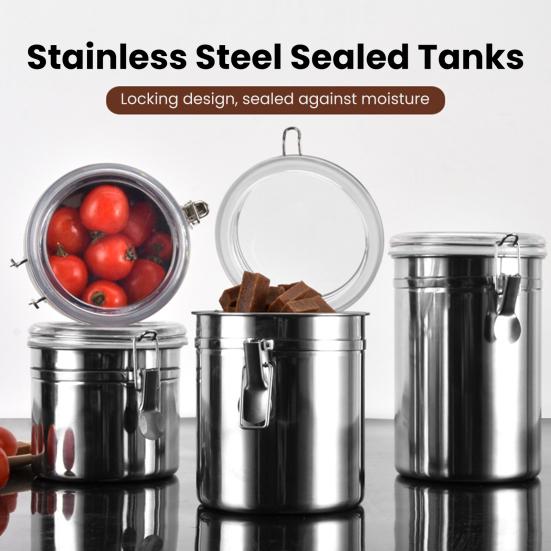 Coffee Bean Canister Airtight Storage Container Rust-Resistant Reusable Airtight Seal Coffee Bean S
Coffee Bean Canister Airtight Storage Container Rust-Resistant Reusable Airtight Seal Coffee Bean S