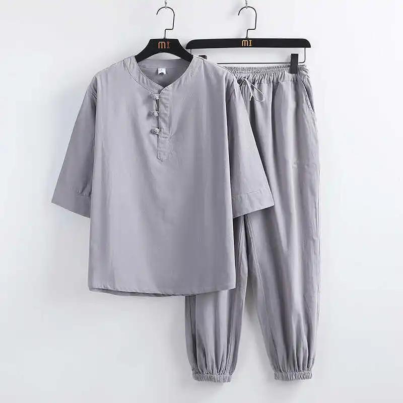Hemp Suit Men s Summer Thin Sports Casual Sitting Zen Meditation Clothes Cotton Linen Style Robe XXXXL сірий
Hemp Suit Men s Summer Thin Sports Casual Sitting Zen Meditation Clothes Cotton Linen Style Robe XXXXL сірий