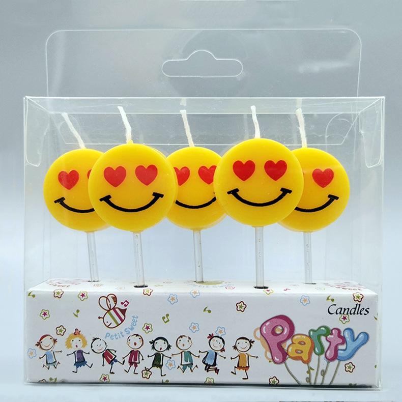 Korean Ins Birthday Candle Yellow Smiling Face Candle Cartoon Cute Creative Smile Party Cake Layout Candle Love smiley
Korean Ins Birthday Candle Yellow Smiling Face Candle Cartoon Cute Creative Smile Party Cake Layout Candle Love smiley