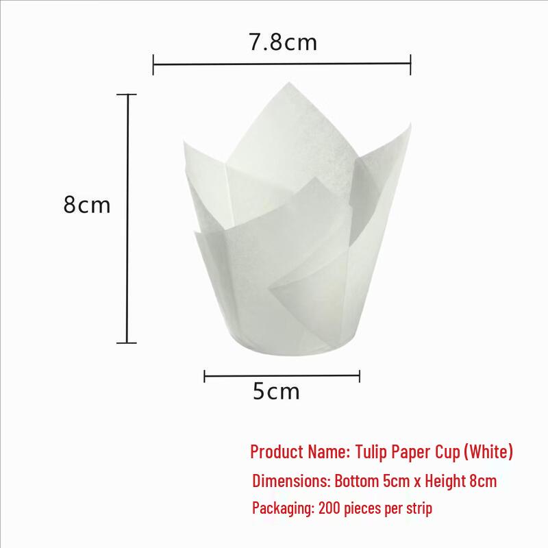 MDNG White Tulip Baking Cups for Muffins & Air Fryers
MDNG White Tulip Baking Cups for Muffins & Air Fryers