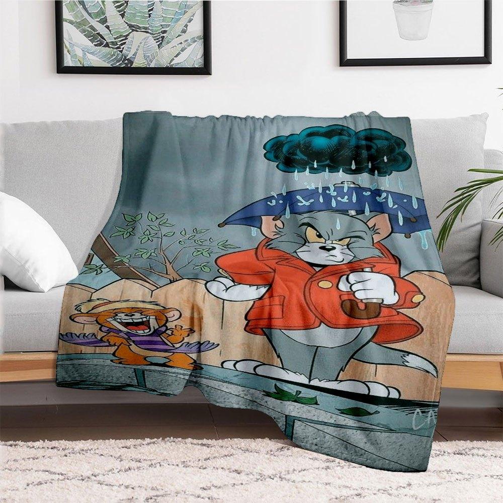 Tom and Jerry Rainy Day Adventure Poster PrintBlanket Flannel Throw Blanket for Sofa, Bed, Travel, Camping, Office 100x150cm
Tom and Jerry Rainy Day Adventure Poster PrintBlanket Flannel Throw Blanket for Sofa, Bed, Travel, Camping, Office 100x150cm