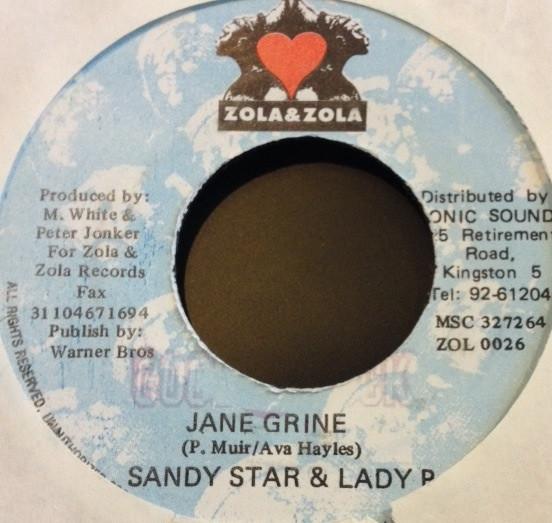 7-дюймовая пластинка SANDY STAR & LADY P - Jane Grine ZOL0026 Zola & Zola Ямайский Регги, Ска и Даб Б/У
7-дюймовая пластинка SANDY STAR & LADY P - Jane Grine ZOL0026 Zola & Zola Ямайский Регги, Ска и Даб Б/У