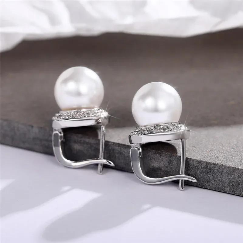 Ne w New Trendy Simulated Pearl Earrings for Women White/Pink Color Bridal Wedding Engagement Fancy Gift Lady Zircon
Ne w New Trendy Simulated Pearl Earrings for Women White/Pink Color Bridal Wedding Engagement Fancy Gift Lady Zircon