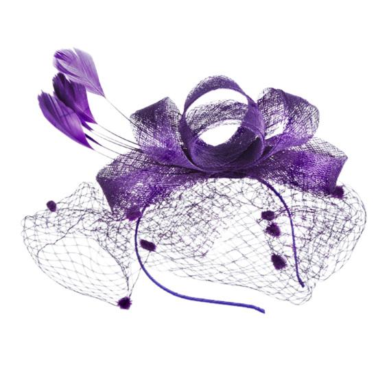 Изысканная шляпка-фасинатор с нескользящим обручем для волос, искусственным пером и пеньковой сеткой, головной убор для вечеринки и сценического выступления фиолетовый
Изысканная шляпка-фасинатор с нескользящим обручем для волос, искусственным пером и пеньковой сеткой, головной убор для вечеринки и сценического выступления фиолетовый