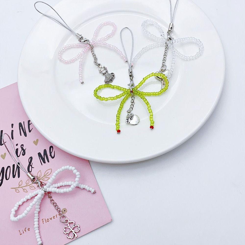 Телефонный брелок-бант с бусинами, кулон в виде банта, телефонный брелок Y2K, брелок для телефона, брелок для телефона, чехол для телефона 
Телефонный брелок-бант с бусинами, кулон в виде банта, телефонный брелок Y2K, брелок для телефона, брелок для телефона, чехол для телефона