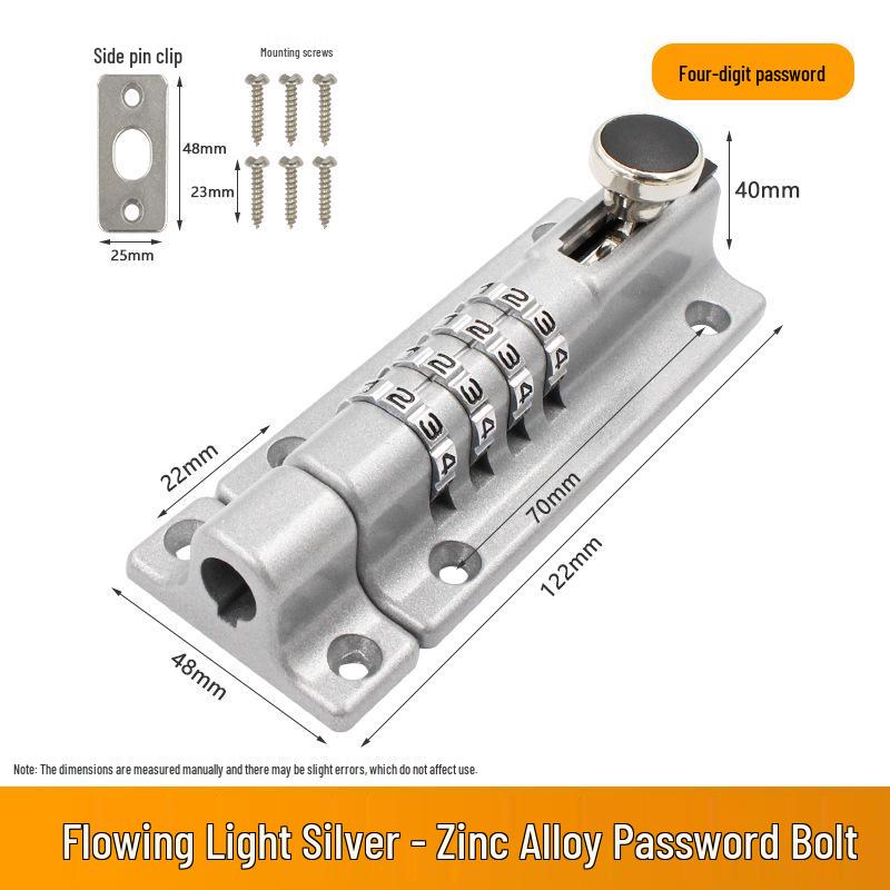 Weatherproof Anti-theft Password Lock for Wooden Doors - Bolt Lock Hole-Free Design
Weatherproof Anti-theft Password Lock for Wooden Doors - Bolt Lock Hole-Free Design