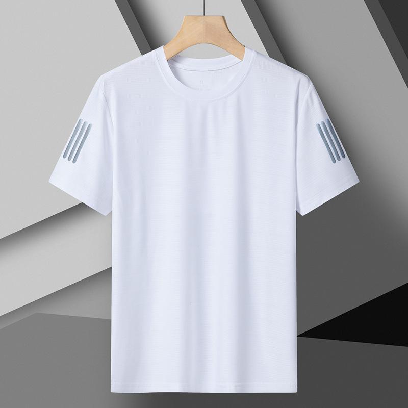 Ice Silk T-shirt Sports Running Fitness Quick-drying Breathable Large Size Outdoor Short-sleeved T-shirt XL білий
Ice Silk T-shirt Sports Running Fitness Quick-drying Breathable Large Size Outdoor Short-sleeved T-shirt XL білий