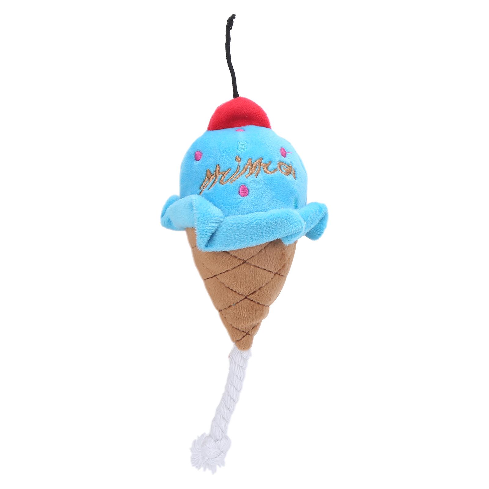 Pet Ice Cream Plush Toys Soft Stuffed Plush Toys Squeaky Chewing Toy for PuppiesBlue
Pet Ice Cream Plush Toys Soft Stuffed Plush Toys Squeaky Chewing Toy for PuppiesBlue