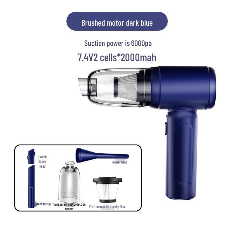 Portable Dual-Use High-Power Cordless Vacuum Cleaner for Home and Car with Strong Blow and Suction
Portable Dual-Use High-Power Cordless Vacuum Cleaner for Home and Car with Strong Blow and Suction