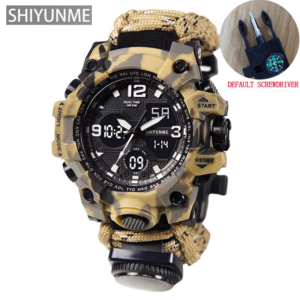 G Style Military Sport Watch Men Waterproof LED Digital Watch Outdoor Camping Compass Thermometer Quartz Wristwatch
G Style Military Sport Watch Men Waterproof LED Digital Watch Outdoor Camping Compass Thermometer Quartz Wristwatch