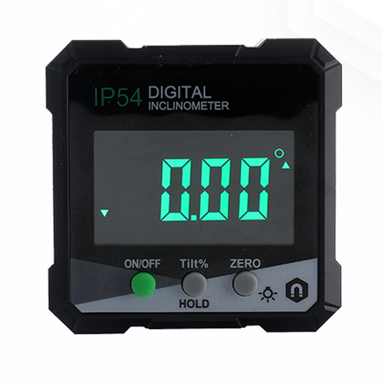 Digital Inclinometer 4x90 degrees Measurement IP54 LCD Screen Magnetic Digital Display Angle Meter Gauge
Digital Inclinometer 4x90 degrees Measurement IP54 LCD Screen Magnetic Digital Display Angle Meter Gauge