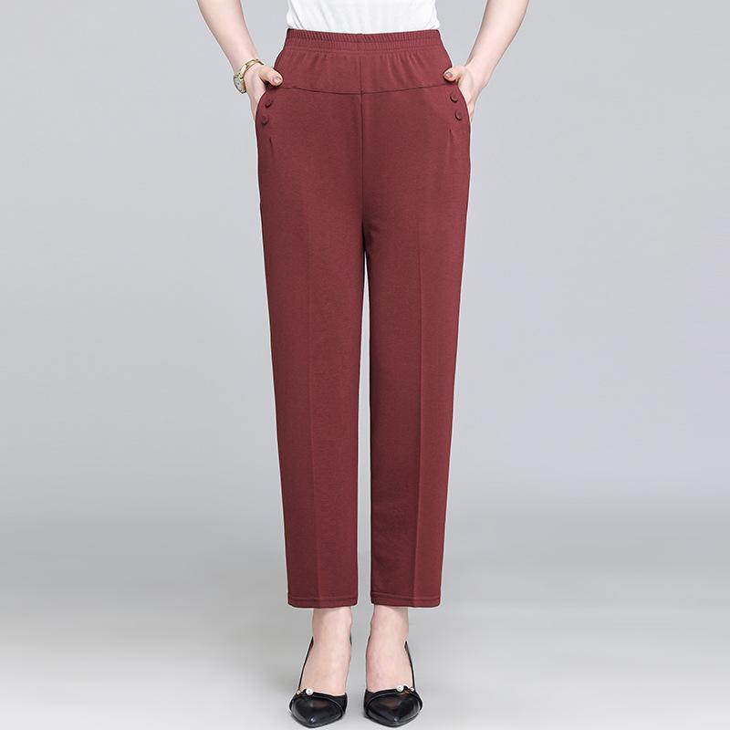 Middle Aged and Elderly Women s Elastic High Waisted Pants Summer Thin Straight Leg Casual Women s Cropped Pants 5XL brick червоний колір
Middle Aged and Elderly Women s Elastic High Waisted Pants Summer Thin Straight Leg Casual Women s Cropped Pants 5XL brick червоний колір