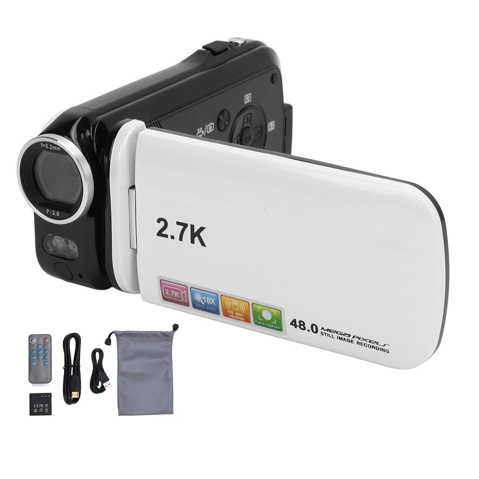 Video Camera with 3 Inch TFT Screen 48MP 2.7K 18X Zoom Fill Light 1500mAh Camcorder for Growth
Video Camera with 3 Inch TFT Screen 48MP 2.7K 18X Zoom Fill Light 1500mAh Camcorder for Growth